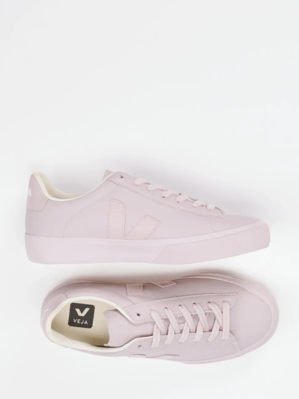 Veja – Sneaker aus Glattleder in Altrosa