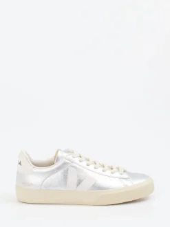 VEJA – Sneaker aus Kalbleder in Silber