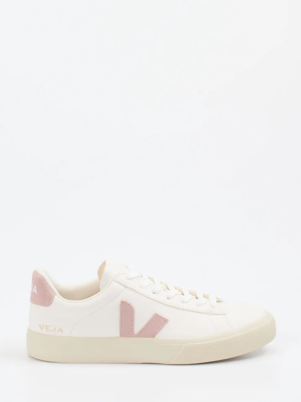 VEJA – Sneaker aus Kalbleder und Wildleder offwhite