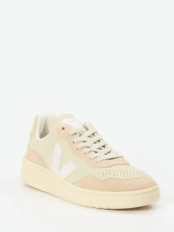 VEJA – Sneaker aus Kalbleder und Veloursleder Beige
