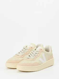 VEJA – Sneaker aus Kalbleder und Veloursleder Beige