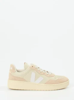 VEJA – Sneaker aus Kalbleder und Veloursleder Beige