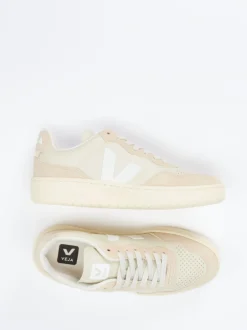 VEJA – Sneaker aus Kalbleder und Veloursleder Beige