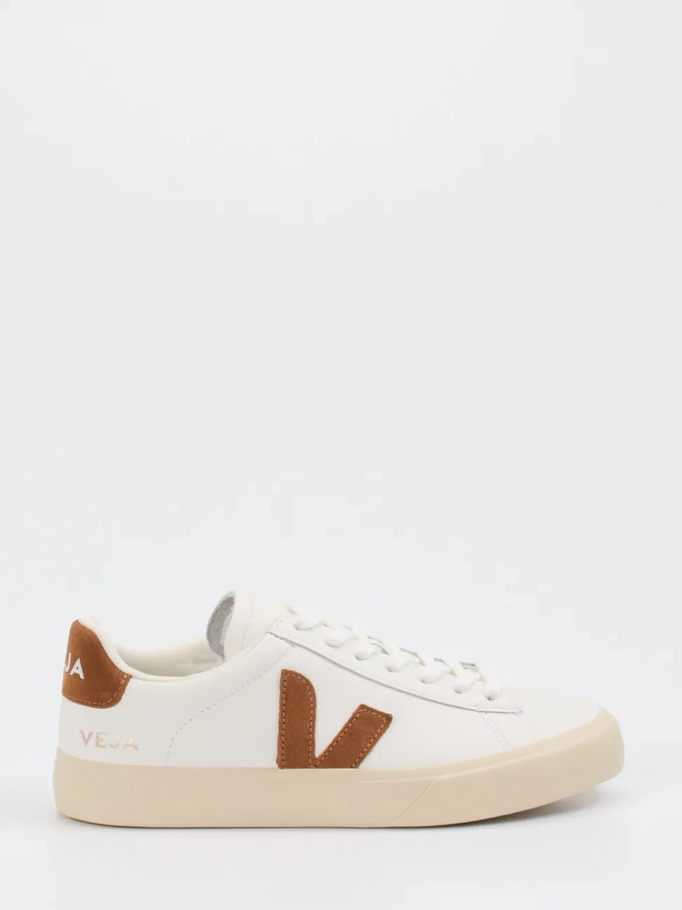 Veja – Sneaker aus Leder mit Veloursdetails Off-White