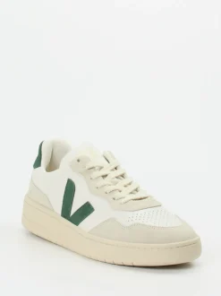 VEJA – Sneaker aus Leder und Velours in Beige