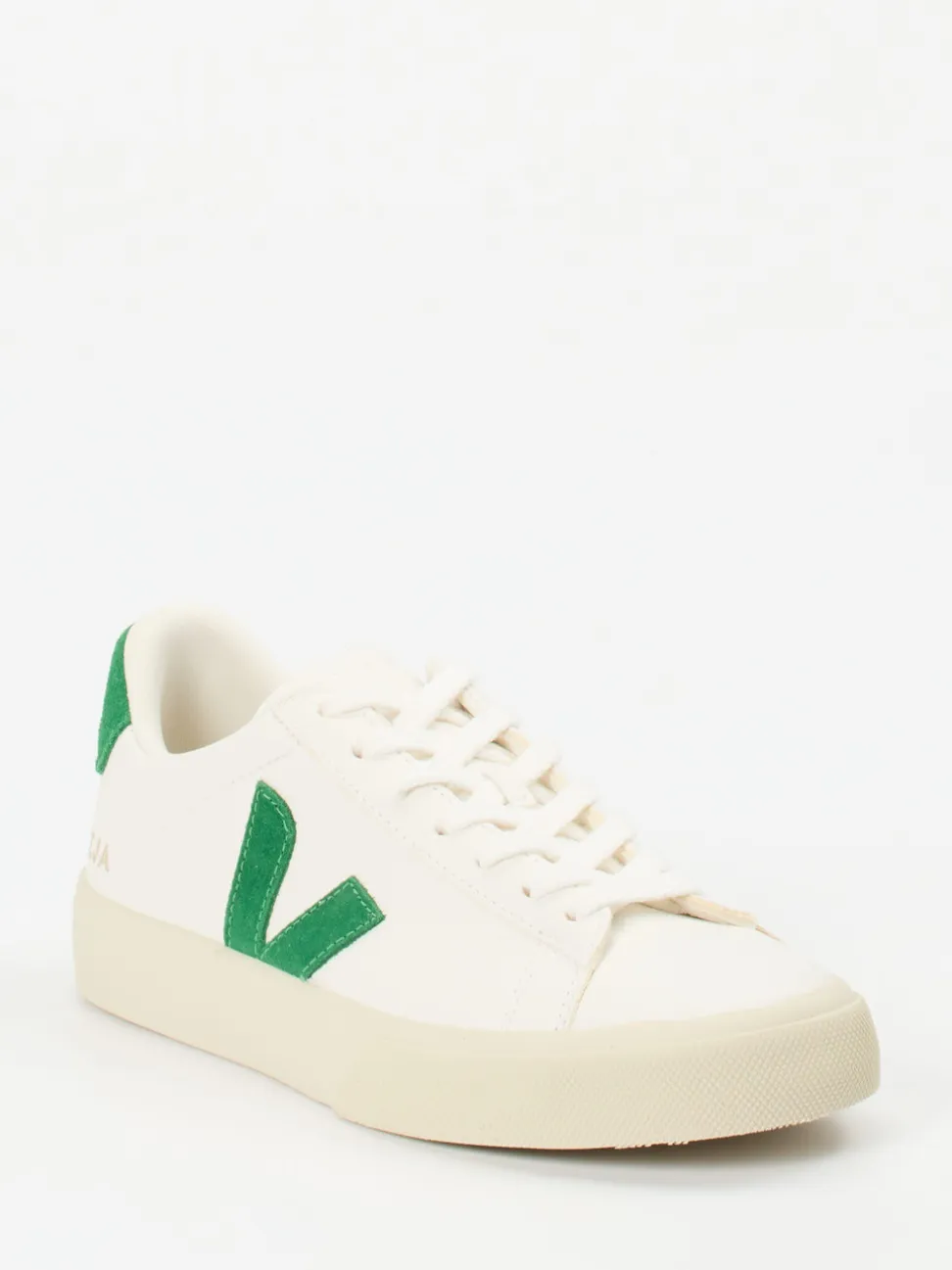 VEJA – Sneaker aus Leder und Canvas cremeweiß