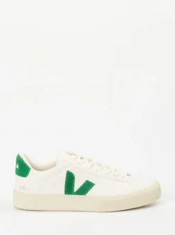 VEJA – Sneaker aus Leder und Canvas cremeweiß
