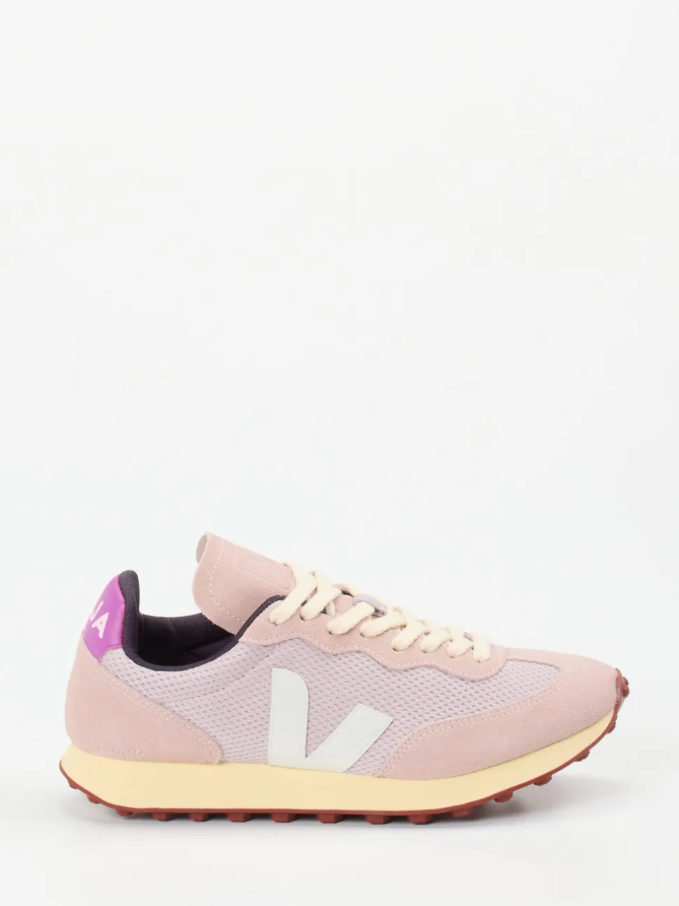 VEJA – Sneaker aus Mesh und Veloursleder Rosé