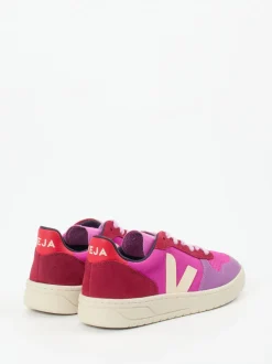 VEJA – Sneaker aus Textil und Veloursleder Fuchsia