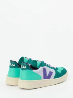 Veja – Sneaker aus Veloursleder türkisgrün