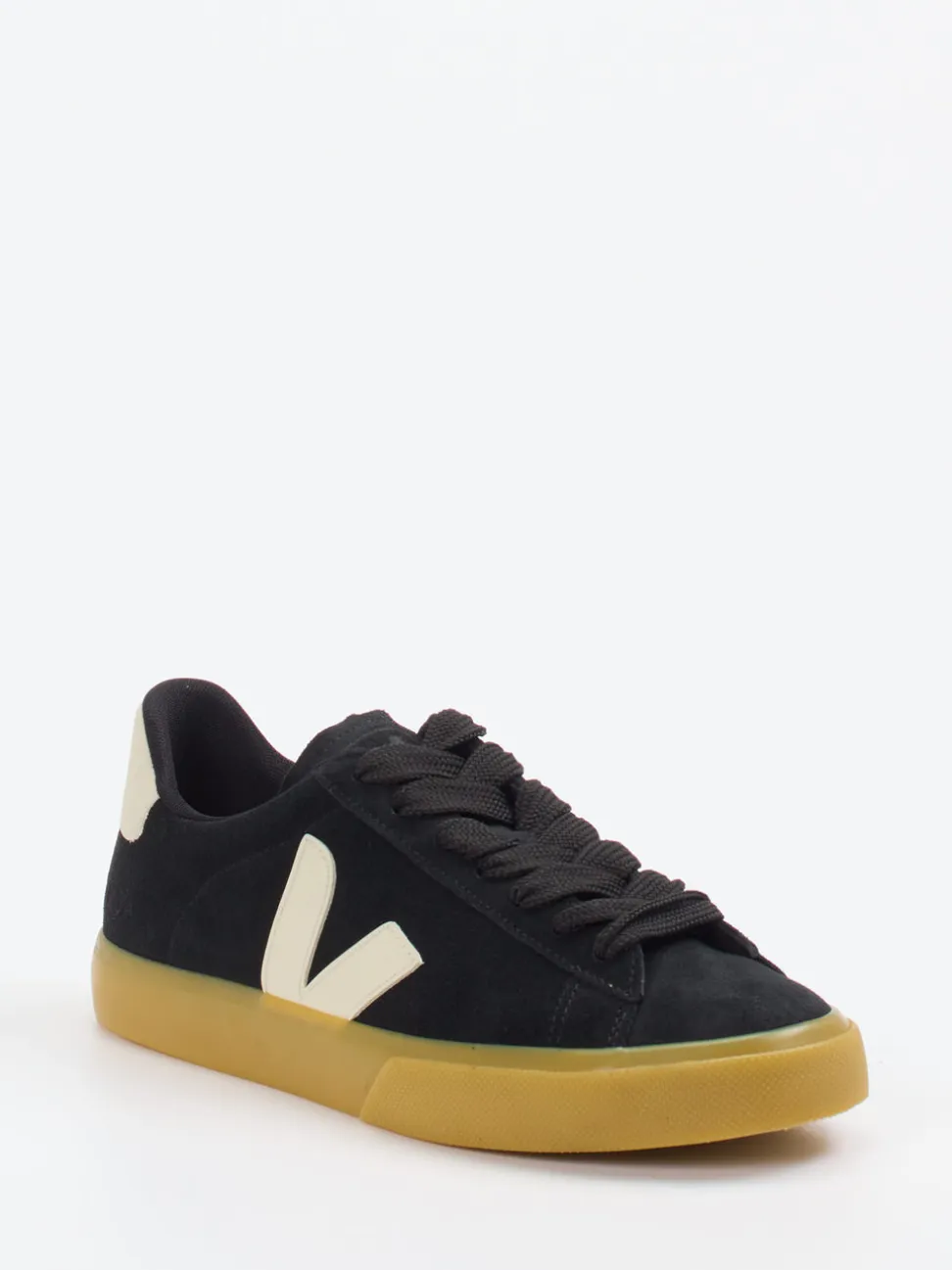 VEJA – Sneaker aus Veloursleder Schwarz
