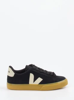 VEJA – Sneaker aus Veloursleder Schwarz