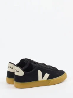 VEJA – Sneaker aus Veloursleder Schwarz