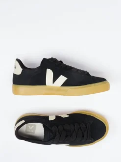 VEJA – Sneaker aus Veloursleder Schwarz