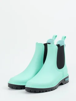 Verbenas – Chelsea Boots aus Gummi in Aquamarin