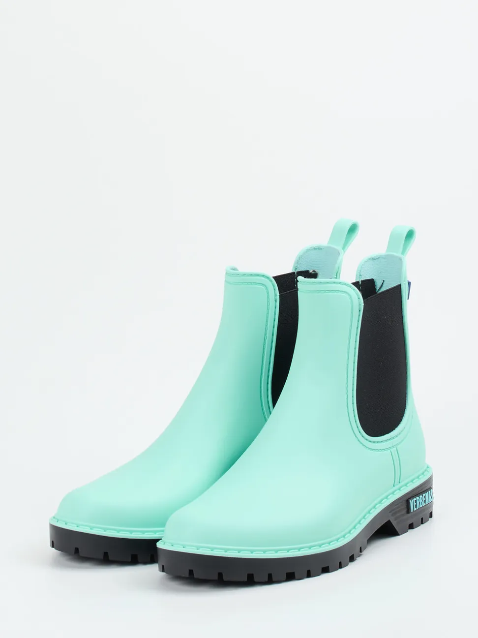 Verbenas – Chelsea Boots aus Gummi in Aquamarin