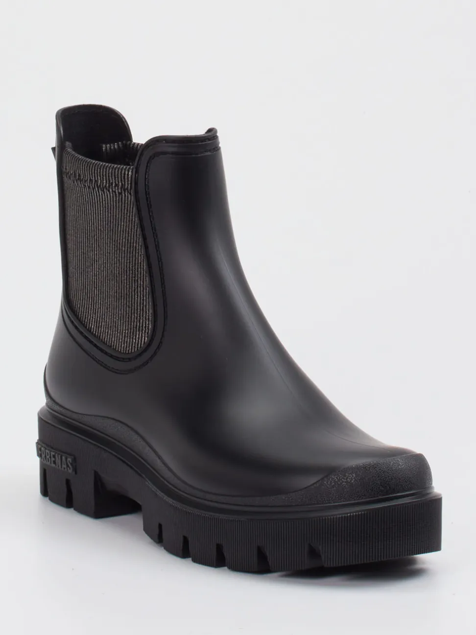Verbenas – Chelsea Boots aus Gummi in Schwarz