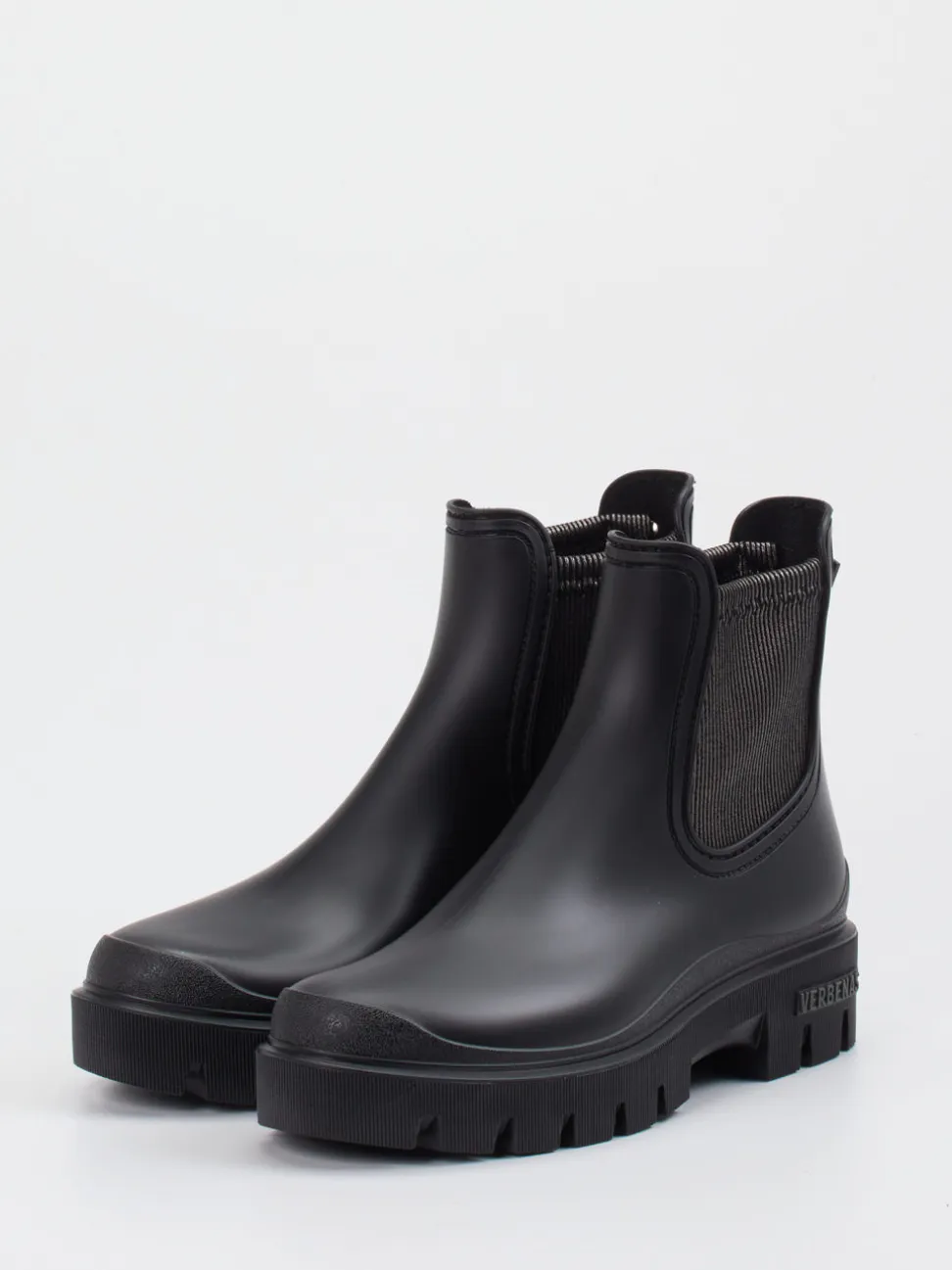 Verbenas – Chelsea Boots aus Gummi in Schwarz