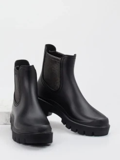 Verbenas – Chelsea Boots aus Gummi in Schwarz