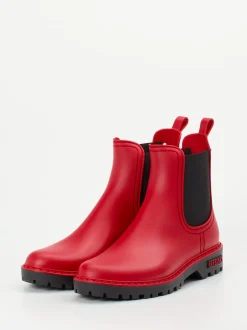 Verbenas – Chelsea Boots aus Synthetik in Signalrot