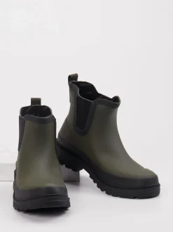 Verbenas – Chelsea Boots aus Synthetik in Olivgrün