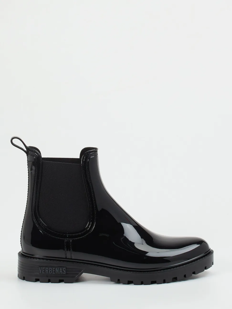 Verbenas – Chelsea Boots aus glänzendem Synthetik schwarz