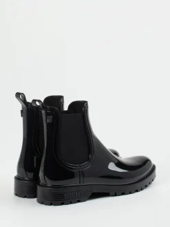 Verbenas – Chelsea Boots aus glänzendem Synthetik schwarz