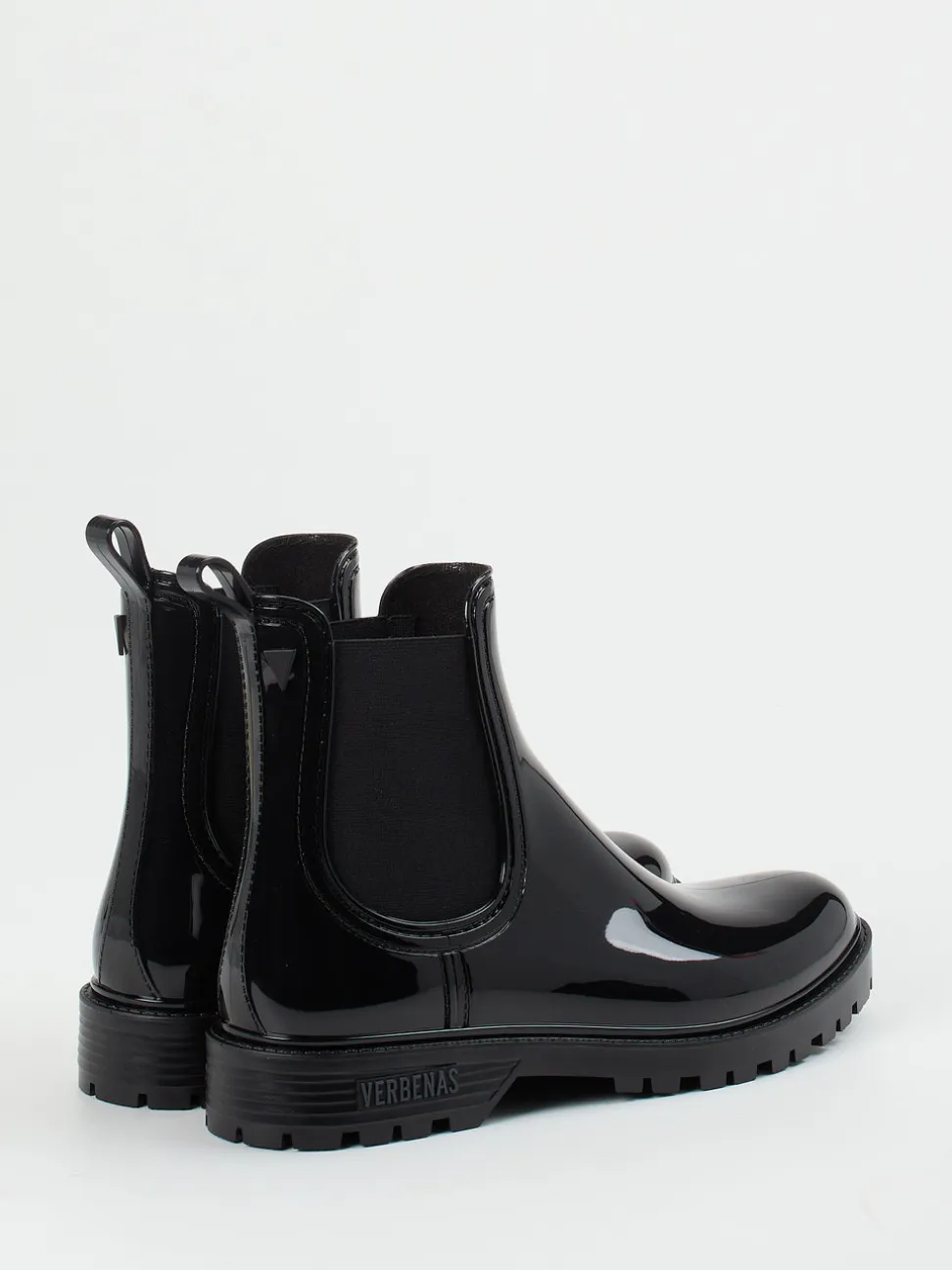Verbenas – Chelsea Boots aus glänzendem Synthetik schwarz