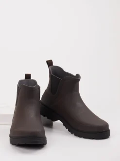 Verbenas – Chelsea Boots aus Gummi Dunkelbraun