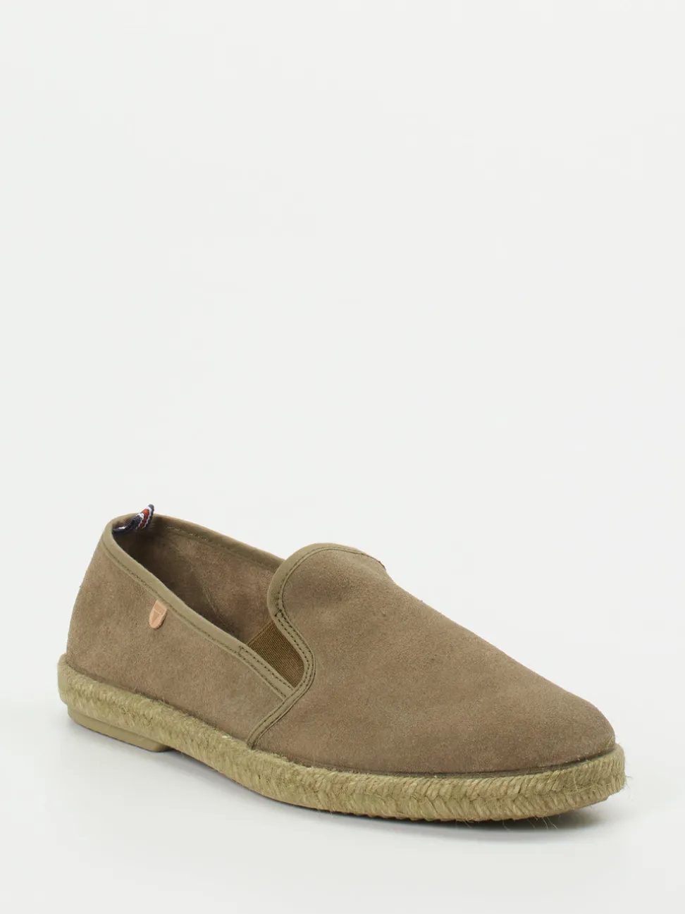 Verbenas – Espadrilles aus Veloursleder sandbraun