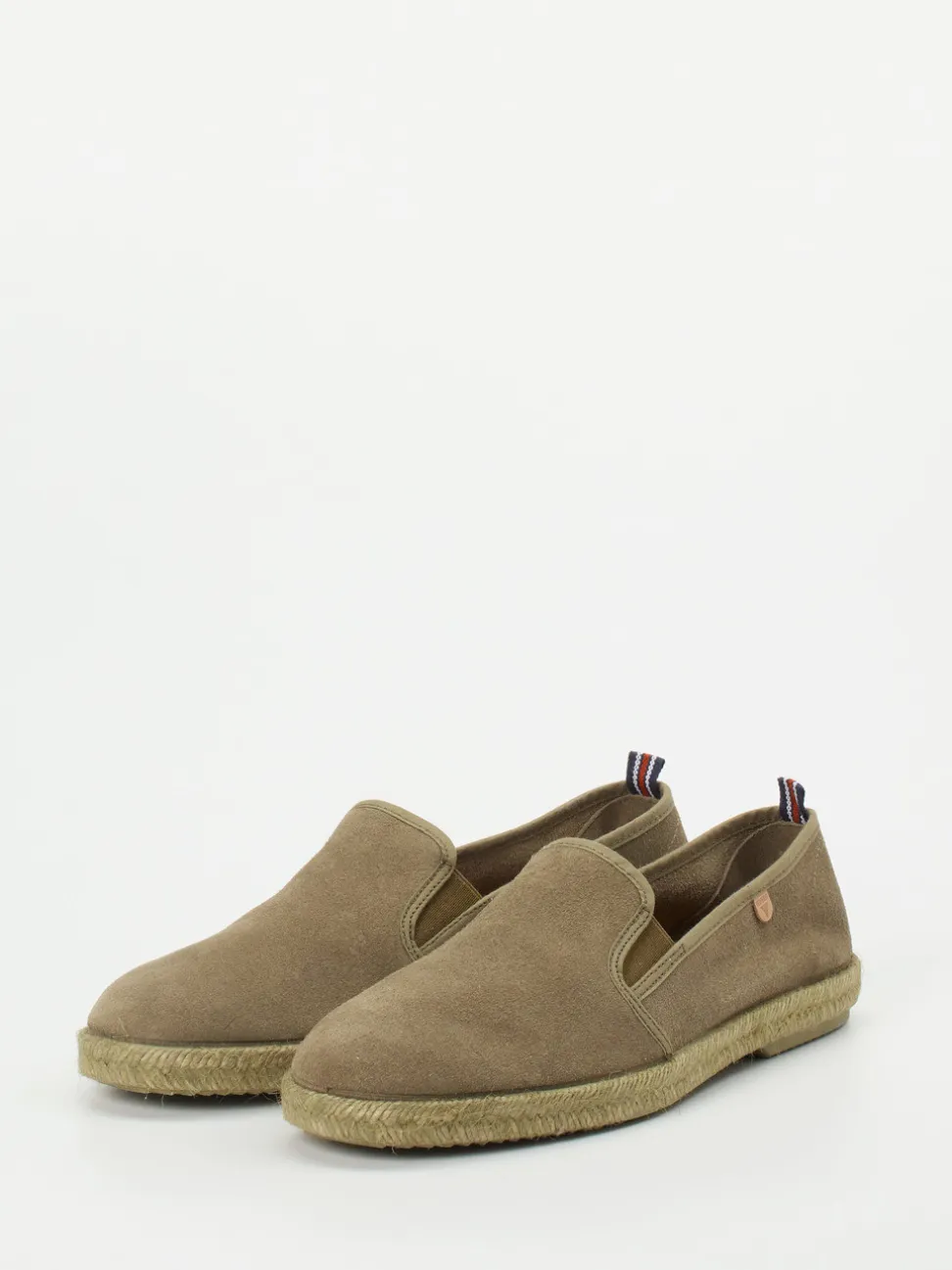 Verbenas – Espadrilles aus Veloursleder sandbraun