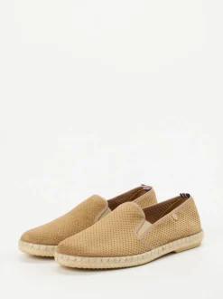 Verbenas – Espadrilles aus Veloursleder in Beige
