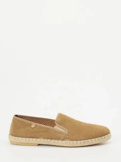 Verbenas – Espadrilles aus Veloursleder in Beige