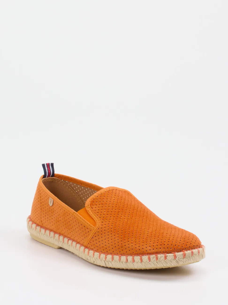 Verbenas – Espadrilles aus Veloursleder Orange