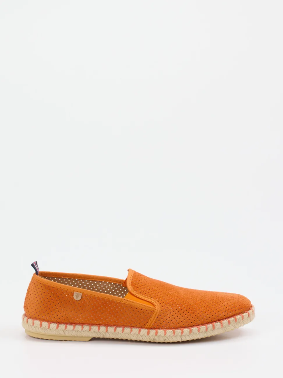 Verbenas – Espadrilles aus Veloursleder Orange