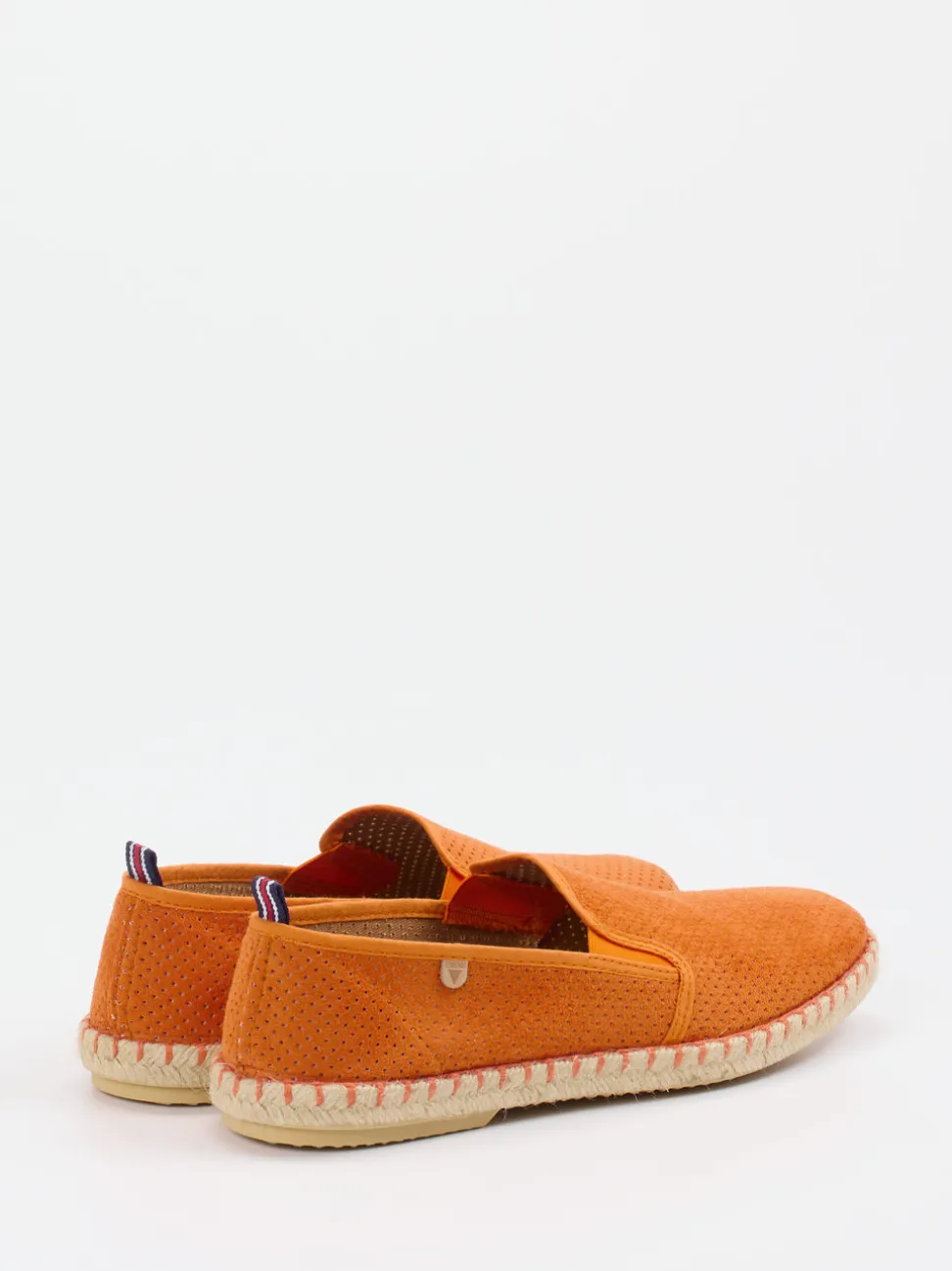 Verbenas – Espadrilles aus Veloursleder Orange