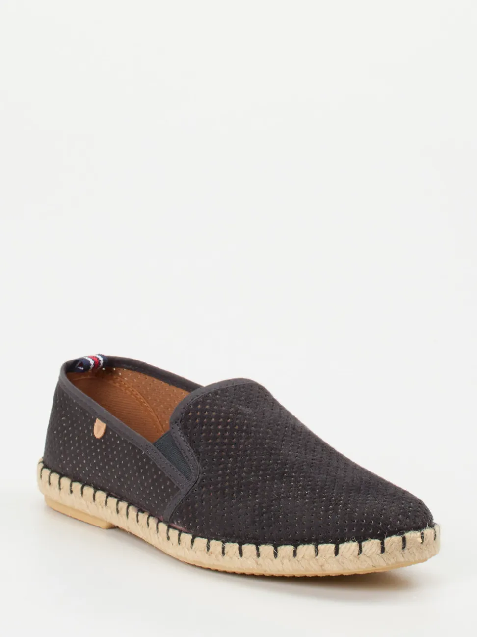 Verbenas – Espadrilles aus Veloursleder dunkelgrau