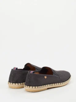 Verbenas – Espadrilles aus Veloursleder dunkelgrau