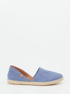 Verbenas – Espadrilles aus Veloursleder Lavendelblau