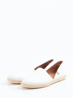 Verbenas – Espadrilles aus Kalbleder in Weiß