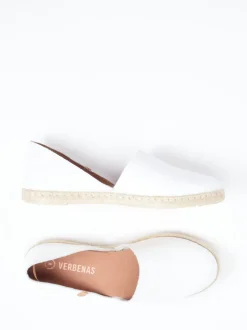 Verbenas – Espadrilles aus Kalbleder in Weiß