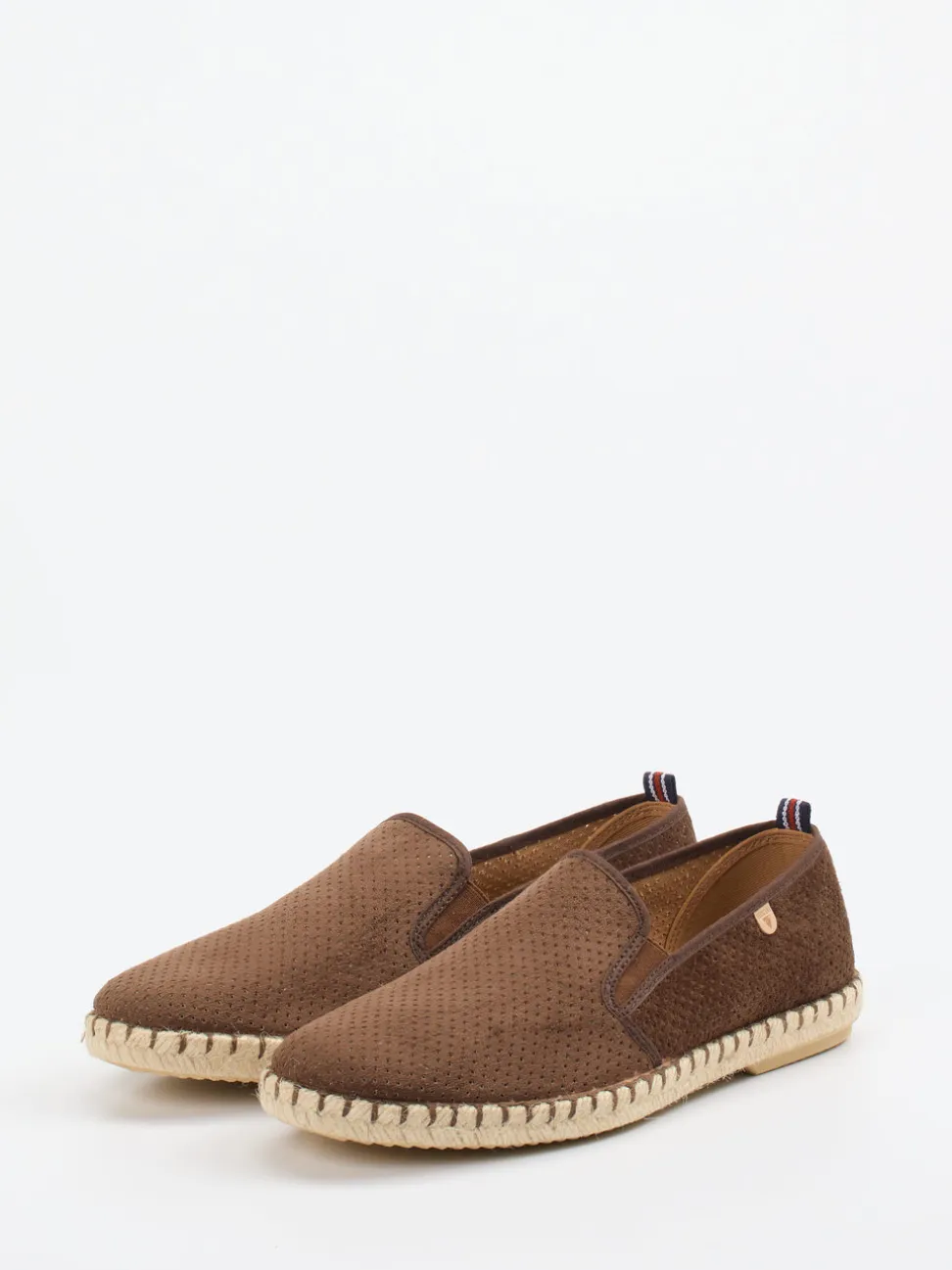 Verbenas – Espadrilles aus Veloursleder mittelbraun