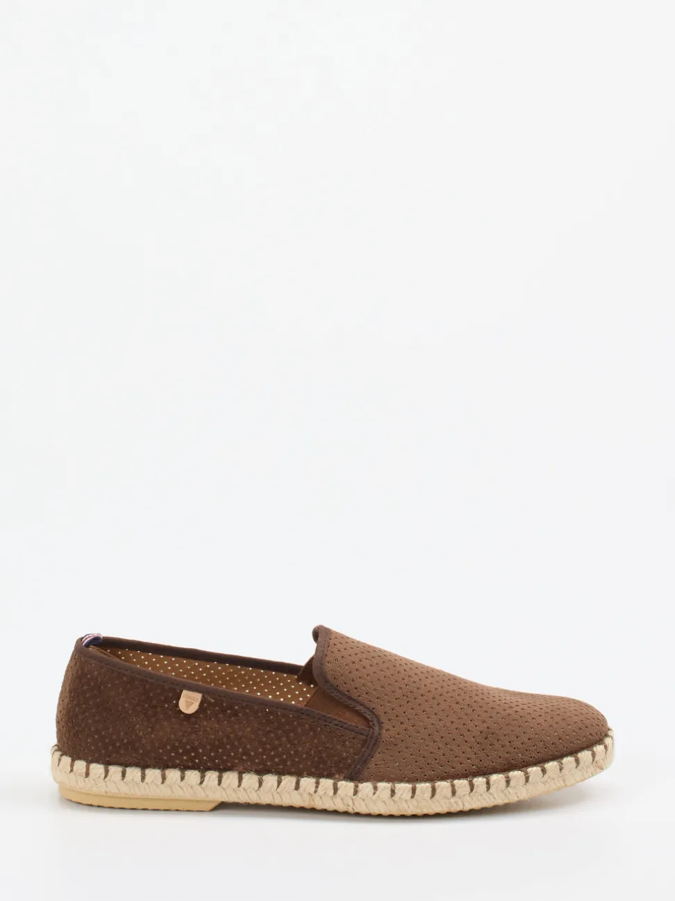 Verbenas – Espadrilles aus Veloursleder mittelbraun