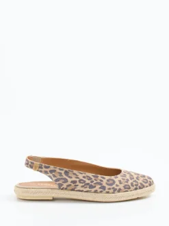 Verbenas – Espadrilles aus Veloursleder mit Leoprint