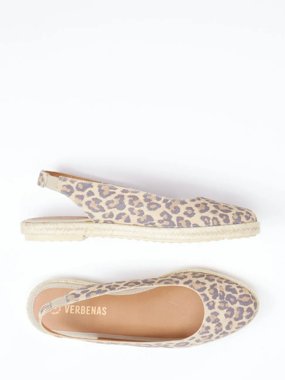 Verbenas – Espadrilles aus Veloursleder mit Leoprint