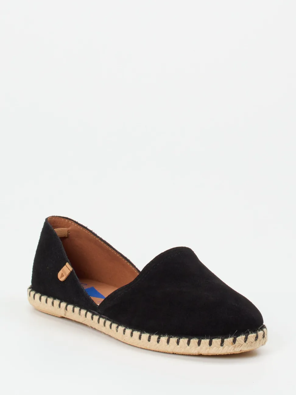 Verbenas – Espadrilles aus Veloursleder schwarz