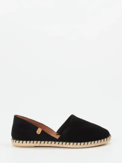Verbenas – Espadrilles aus Veloursleder schwarz