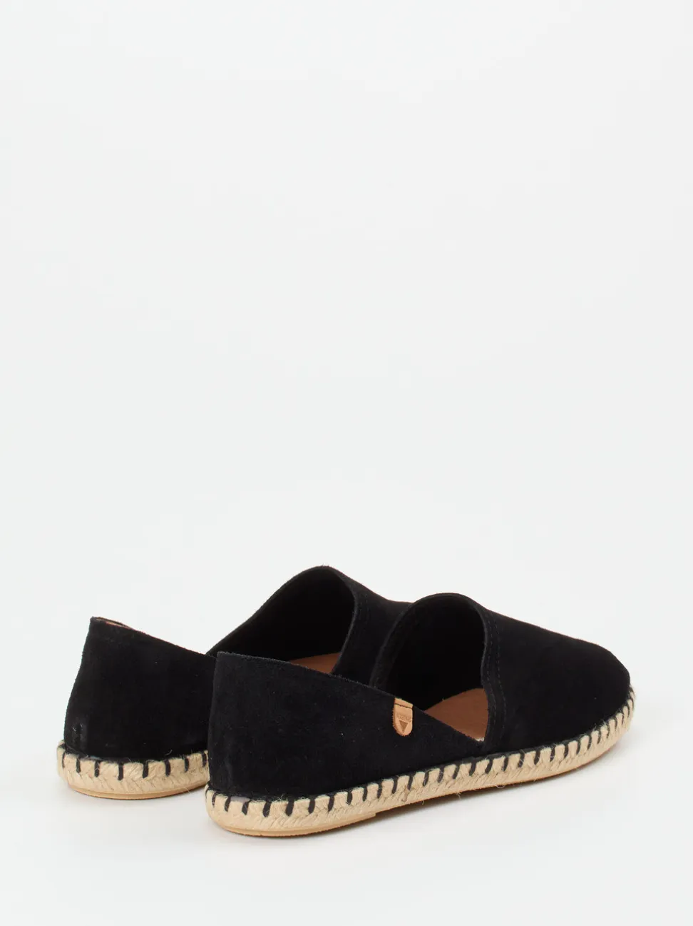Verbenas – Espadrilles aus Veloursleder schwarz