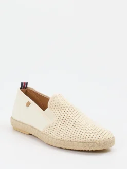 Verbenas – Espadrilles aus Canvas und Jute Beige