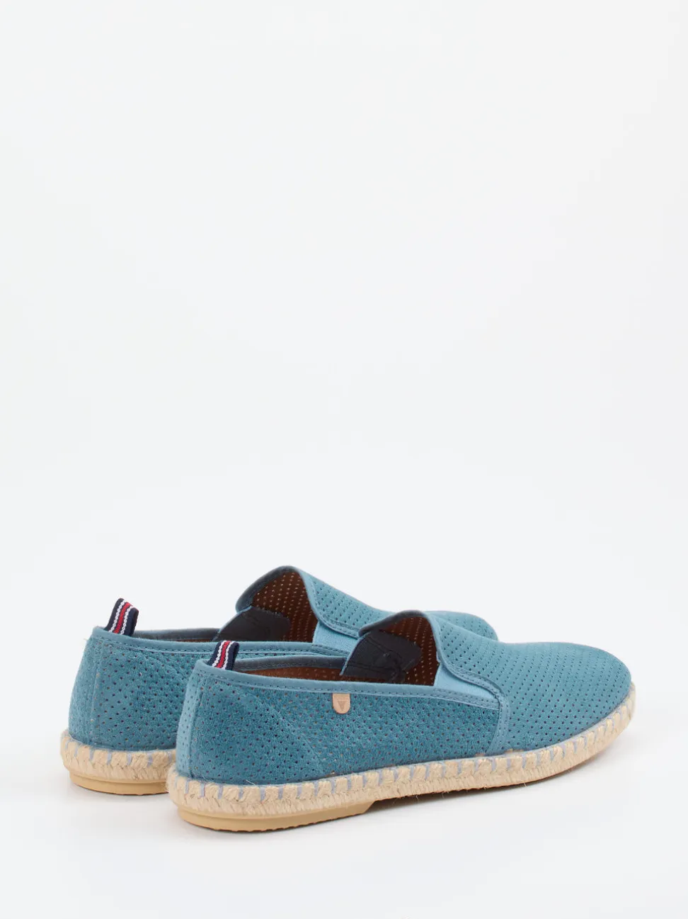 Verbenas – Espadrilles aus Veloursleder in Blau